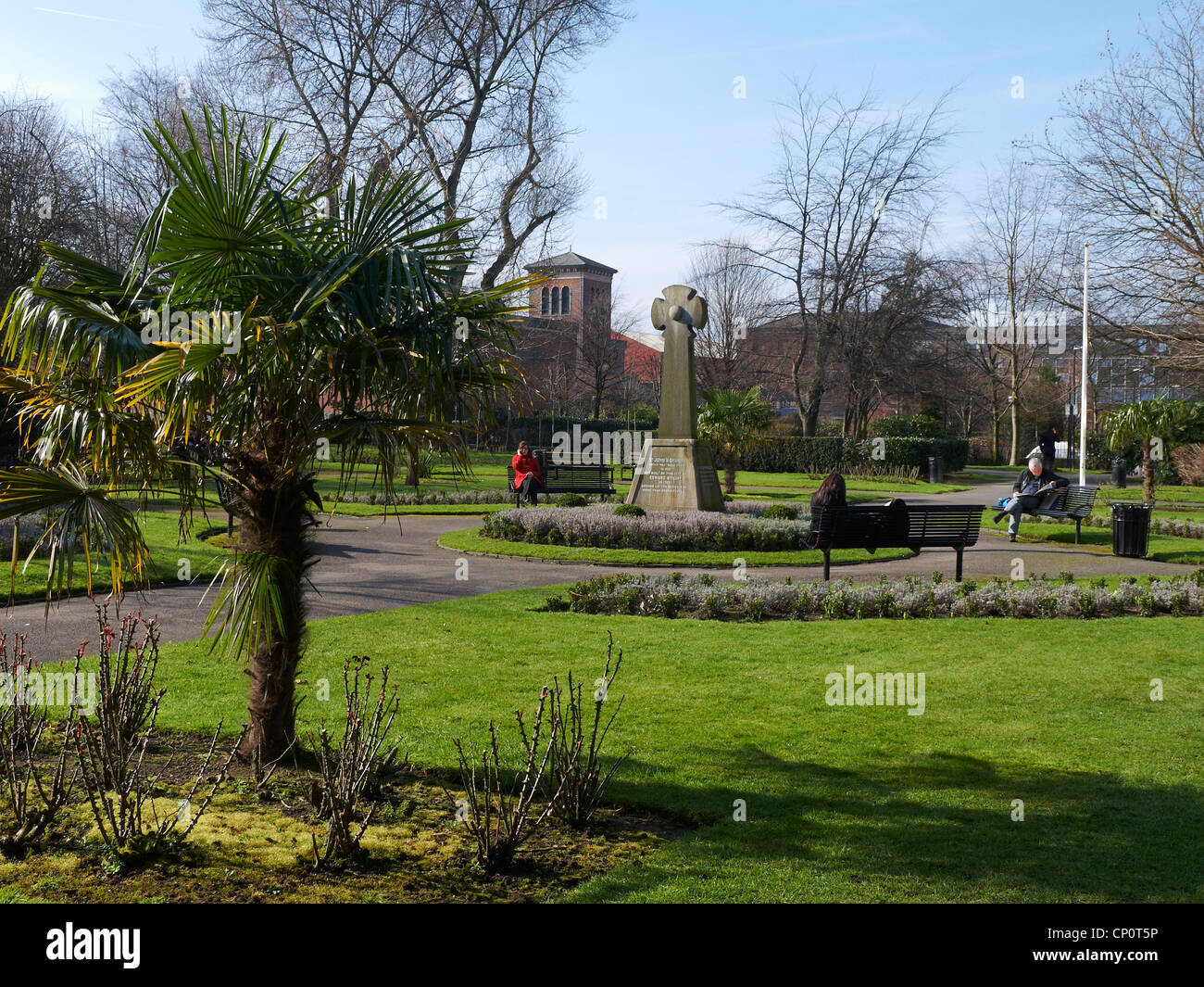 St John`s garden in Manchester UK Stock Photo